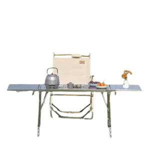 Bbq Grill Table Camping Table, Korean Outdoor Cooking, Picnic, Camp, Boat, Travel Stainless Steel Outdoor Furniture Modern