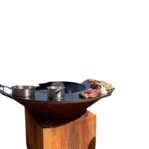 Outdoor Barbeque Corten Steel Fire Pit Bbq Grills for Backyard Corten Steel Bbq Brazier Fire Pit Heavy Duty BBQ Barbecue Grills