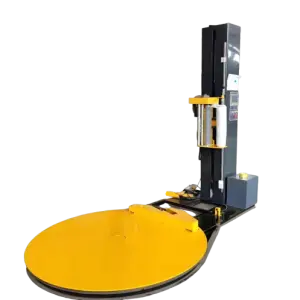 AC110V-240V Automatic Pallet Stretch Film Wrapping Machine Stretch Wrapper With Ramp/Scale/Conveyor