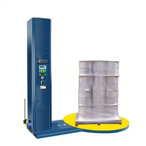 SMART WASP M Type Turntable Fully Automatic Pallet Wrapping Machine for Forklift with 300% Pre-stretch Rate