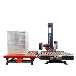 Automatic Online Intelligent Wood Wrapping Machines Stretch Wrap Carton Wrapping Machine Pallet