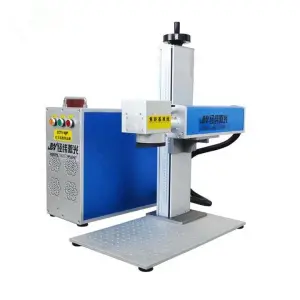 High Precision Fiber Laser Marking Machine / Advertising Industry Mini Split Fiber Laser Metal Marking Machine