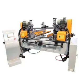 Automatic Double End Iron Stainless Steel Copper Aluminum Round Pipe bar Rod Steel Pipe Cutting and Chamfering Machine