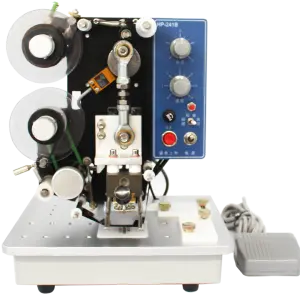 HP-241b Manual Ribbon  Heat Printing Production Date Steel Printing Machine Food Label Plastic Bag Coding Machine