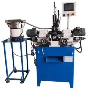 Automatic Double Head Round Rod Pipe Pneumatic Stud Bolt Chamfering Machine