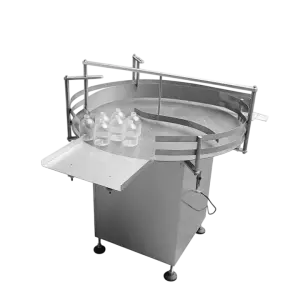 XZJ-2A High Speed Tin Can Rotary Bottle Feeding Turntable Unscrambler Sorter Machine for Filling Labeling Machine