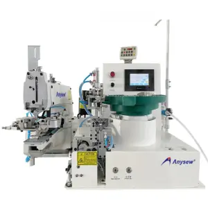 AS373DD-A-LK Shank Button Attaching Machine Button Making Sewing Machine with Automatic Feeding Device
