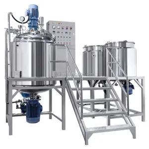500L Stationary Homogeneous Vacuum Emulsification Mixing tank Cosmetics Production Equipment