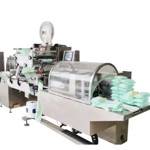 Non Woven Disposable 100% Cotton Wet Wipes Machine Production Line Towel Making Folding Machine