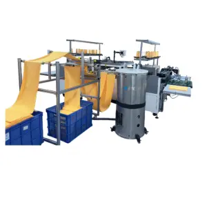 TPET 4 Side Sewing 100% Cotton Bath Towel Making Machine Microfiber Full Automatic