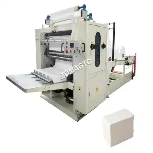 Cotton Soft Facial Tissue Cutting Folding Packing Machine Disposable Face Towel Facial Tissue Paper Production Line