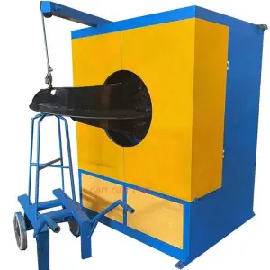 Full Automatic Iron Steel Wire Elephant Nose Metal Take-Up Coil Winding Machine Wire Winding Machine