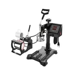 29 * 38cm 5-in -1 multi-function hot stamping machine host + baking cup assembly +8 inch disc pad +10 inch disc pad + baking cap assembly