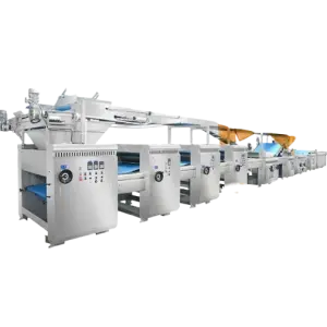 Automatic Soft and Hard Biscuit Make Cream Soda Crackers Machine Bear Biscuit Production Line