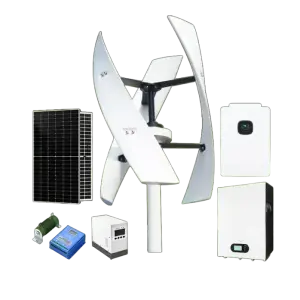 5KW Wind Turbine Power Generator &amp; 5KW Solar Panels Hybrid Power System - Ideal for Home and Farm Use Model: EL-EX-5000W