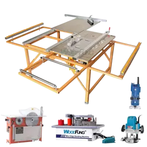 Edge Bending Machine Adjustable 4 Sides Invisible Mini  Panel Table Saw Woodworking Folding Table Saw MJ09BG sldb