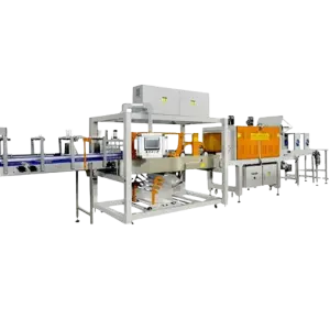 High Production Rate Automatic Shrink Wrap Machine Shrink Bundling Line for Bottles