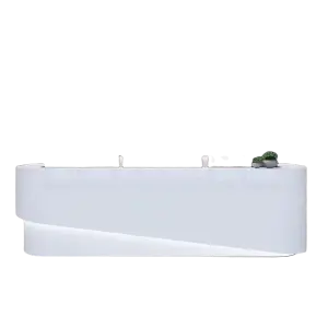 regular grey black artificial stone office reception desks