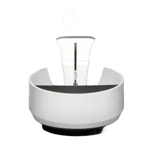 Two seats solid surface stone circular reception desk round