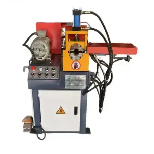 DJ80 Single Head Stainless Steel Aluminum Alloy Metal Tube Automatic Chamfering Machine