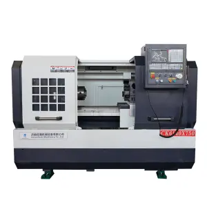 Flat Bed Cnc Lathe Machine CK6136 CK6140 Cnc Lathe Machine for Metal swiss Lathe Cnc GSK System