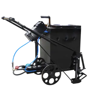 Type Hand-Push Asphalt Crack Sealant Heating Cart Road Pavement Repair
