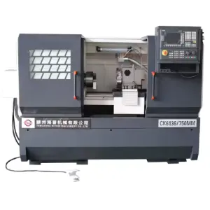 Siemens Controller CK6136 CNC Lathe Machine Single Horizontal Provided Automatic Light Duty Electric 4 Post Turret GSK 360 Mm
