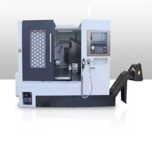 Y Axis Small Cnc Lathe With Gang Type Tools Bmt Lathe Turret Cnc Turning Tck50cy