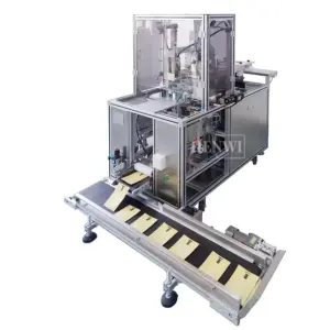 Henwi Single Position Facial Mask Sheet Folding Bagging Sorting Beauty Non-Woven Fabrics Sachet Liquid Filling Sealing Machine
