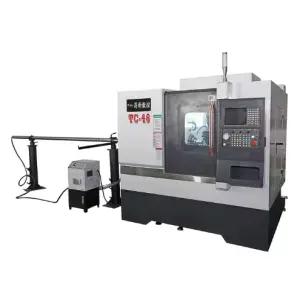 High Precision  TC-46 Mini Small Slant Bed Type Metal Cutting Medium Duty Cnc Turning Milling Lathe Machine