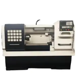 Condition Automatic CNC Metal Lathe Machine Single Spindle Horizontal Flat Bed Lathe Strong Cutting Ability Light Duty