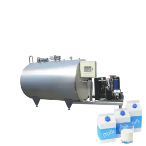 100L 500L 6000L Stainless Steel Dairy Juicer Milk Cooling Tank in Dairy Processing Machine