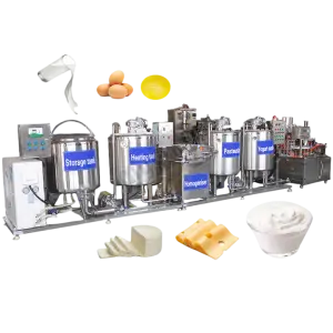 Small Scale Milk Dairy and Cheese Process Machine 100L Yohurt Goat Milk Pasteurizer Turnkey Plant