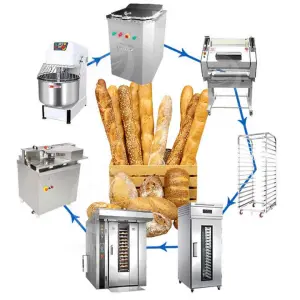 Pastry and Bread Baking Make Machine De Fabrication De Baguettes Production Line