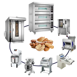 Dough Sheeter Divider Dough Mixer Pizza Oven Commercial Bread Making Machine Baking Bakery Equipment