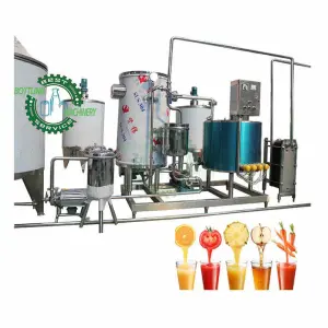 500L/H 1000L/H 1ton/h 0.5ton/h Complete Concentrate Fresh Natural Fruit Flavored Juice Making Line Plant with UHT Sterilizer