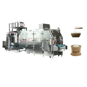 High-Capacity Industrial Grain Processing Machinery for Vertical Steam Rice Cooking Lines