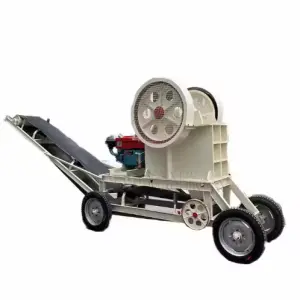 PE250x400 3-20 Tons Per Hour Mobile Jaw Crusher With Screen and Conveyor Rock Crusher Small Stone Crusher to Make Gravel