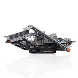Complete Rock Quarry Stone Crusher Line Crawler Type Mobile diesel Engine Stone Crushing Plant