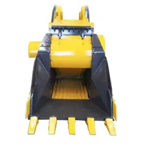 Excavator Hydraulic Crusher Bucket Crusher Rock Stone by Bonovo