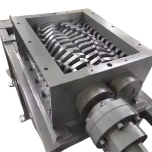 PLC Plastic Can Drum Pipe Pet Bottle Plastic Crusher Tire Shredder Recycling Machine Plastic Shredder Machine