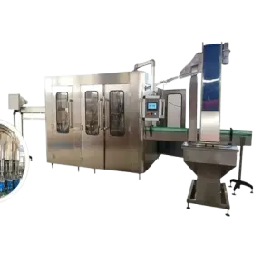 Automatic Full Mineral Water Filling Production Line  Packaged Complete Beverage Plant 3-in-1 Water Filling Machine PLC