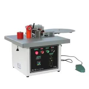 Woodworking Machinery Pvc Edge Band Mdf Board Wood Based Panels Machinery Small Mini Portable Edge Banding Machine