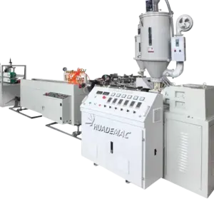 HUADE MAC T5 T8 T10 PMMA PC Polycarbonate Plastic LED Light Cover Profile Extruder Extrusion Making Machine