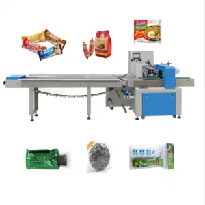 HUAYUAN Multi-function Automatic Pillow Type Bag Packaging Machines Flow Pack Plastic Paper Wrap Wrapping Machine