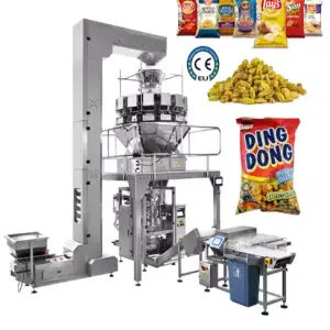 High Level Automatic Snack Packing Machine Multi-function Chips Beef Jerky Dried Fruit Shrimp Chocolate Grain Packaging Machine