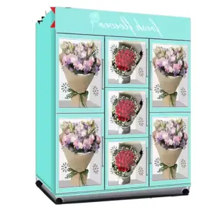 Automatic Flower Vending Machine 10-lattice Gifts Flower Holding Machine With Cooling Function