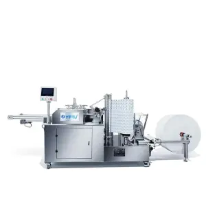 Single 4-Side Sealing /Cold Roll Disposable Towel Making Multi-Function Packaging Wet Wipe Folding Cutting Packing Machine