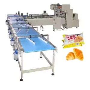 Automatic Food Bread Wrapping and Multi-function Flow Packaging Machines Small Bags