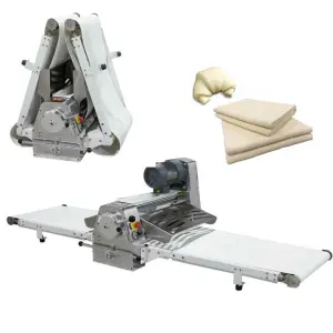 Stainless Steel Table Top Butter Puff Pastry Dough Sheeter Vertical Press Baking Dough Pastry Sheeter